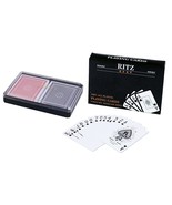Ritz Playing Cards 100% Plastic Poker Size - £10.00 GBP
