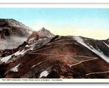 Swtichbacks On Pike&#39;s Peak Auto Highway Colorado CO UNP WB Postcard S15 - $3.91