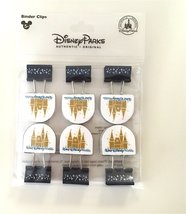 Disney Parks Castle Binder Clips Set of 6 NEW - $24.74