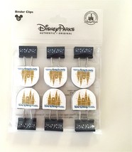 Disney Parks Castle Binder Clips Set of 6 NEW - £19.70 GBP