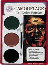 Mehron Tri Color Camouflage  Makeup Palette - £7.18 GBP