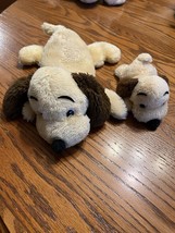 Vtg 1973 Dakin Drooper Beige Brown Puppy Dog Plush Nutshell Animal Mom B... - $39.55