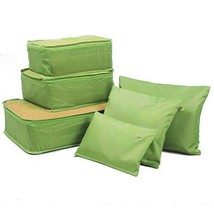 Juego de 6 bolsas de almacenamiento de ropa, organizador de viaje, cubo ... - $21.80
