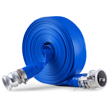 VEVOR Backwash Hose 2"x100' Blue PVC Camlock Aluminum Sewage Water - $49.90