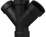Charlotte Pipe 3 in. Schedule 40 ABS DWV All Hub Double Wye Black ABS006... - $24.65