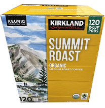 Kirkland Signature Coffee Organic Summit Roast K-Cup Pod, 120 Count Exp ... - £31.77 GBP