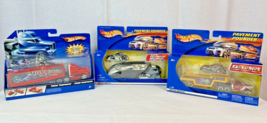 3 Hot Wheels Pavement Pounder &amp; Truckin' Transporters - Semi &amp; Motorcycl... - $29.69