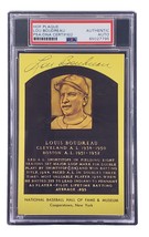 Lou Boudreau Signed 4x6 Cleveland HOF Plaque Card PSA/DNA 85027795 - £53.33 GBP