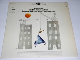 Joseph Suk Jan Panenka Brahms Violin Sonatas 2 &amp; 3 Record Album Crossroa... - $39.99