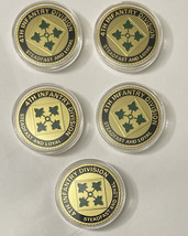 5PCS Us Army 4TH Infantry Division Challenge Coin - £28.95 GBP