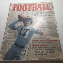 Street &amp; Smith&#39;s Football Pictorial Yearbook 1943, Steve Juzwik Navy Cover Fc2 - £40.96 GBP