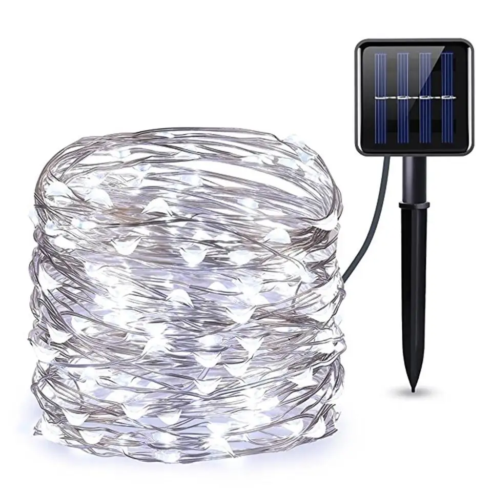 10M/20M/30M LED Solar Lamp String Lights Fairy Outdoor Path Lights Gars Patio Wa - £91.31 GBP