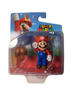 Super Mario Raccoon Mario With Super Leaf 2.5&quot; Action Figure Jakks Pacif... - £8.71 GBP