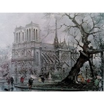 Maurice Legendre Cathedral Notre Dame Vivani Square Framed Art Print - £151.81 GBP