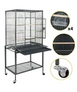 53&quot;BirdPetCagePlayTopParrotFinchIron CageMacawCockatoo With Wheels - $127.99