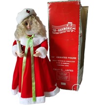 Vintage Christmas Animated Girl 2 Motions 18 Harmonic Holiday Carols 24&quot; - Video - £55.78 GBP