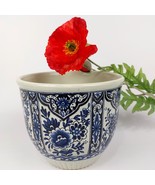 Boch Royal Sphinx Delfts Blue Flower Pot M21 – Vintage Dutch Planter - $74.65
