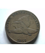 1857 FLYING EAGLE CENT PENNY FINE / VERY FINE F/VF NICE ORIGINAL COIN BO... - £50.32 GBP