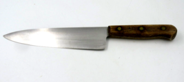 Vintage Chicago Cutlery 42S Chef Knife Walnut Handle 8&quot; Blade - $12.82