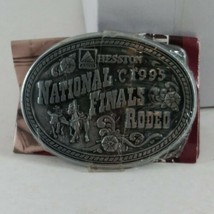 Vintage 1995 National Finals Rodeo Hesston NFR Youth Belt Buckle New NOS  - £7.70 GBP