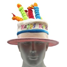 Birthday Cake Hat Plush Happy Birthday Cap Birthday Party Prop Decor For... - £14.08 GBP+