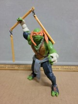 Tmnt Teenage Mutant Ninja Turtles Movie Deluxe Michelangelo Action Figure Combat - £8.87 GBP