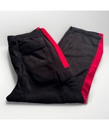 King Size Sweatpants 3XL BIG Black Cargo Pants W/ Red Stripes 29&quot; Inseam... - $20.13 CAD