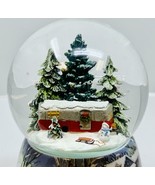 Merry Christmas Trailer in Woods Musical Snow Globe ~ by Roman - $59.39