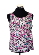Covington Blouse Women&#39;s Size Large Sleeveless Multicolor Floral Polyester - £10.90 GBP