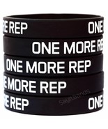 ONE MORE REP Wristband Lot Set Silicone Bracelet Wrist Bands for Lifting... - £1.18 GBP+