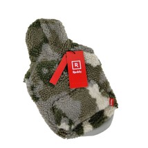 Reddy Camo Sherpa Hoodie Warm Sweater with Green Pocket for Dogs XS 11-13 inch - £16.27 GBP