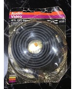 SHIELDED 10 FT FOOT 2 DUAL RCA STEREO AUDIO SOUND CABLE TV PATCH CORD - $8.02 CAD