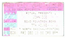 John Doe Concert Ticket Stub December 13 1996 Pontiac Michigan - £19.46 GBP