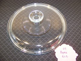 PYREX CLEAR 04 G1C A ROUND LID W/ RIBS CORNING WARE - $13.48