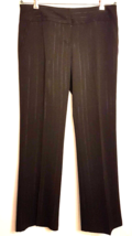 Tracy Evans Limited Dress Pants size 9 Black Subtle Pinstripes Trousers Slacks - £11.79 GBP