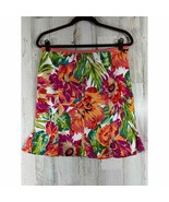 Bandolino Womens Godet Skirt Size 10 (31x19) Multicolored Floral Pleated... - £15.54 GBP