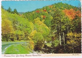 North Carolina Postcard Picturesque Curve Great Smoky Mountains National Park - $2.96