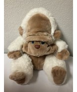 Vintage Brown &amp; White or Cream Ape 1986 Stuffed Animal Plush - $85.00