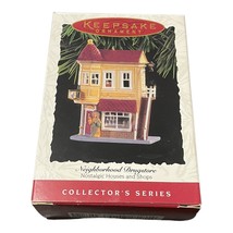 Hallmark Christmas Ornament 1994 Keepsake Neighborhood Drugstore Nostalgic House - $14.94