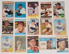 1960s Topps 15 Baseball Cards Willie Mays Snyder Robinson  Star Players ... - £235.20 GBP