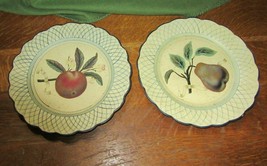 2 Raymond Waites-Toyo Trading Decorative Plates-Fruit 10&quot; - £7.95 GBP