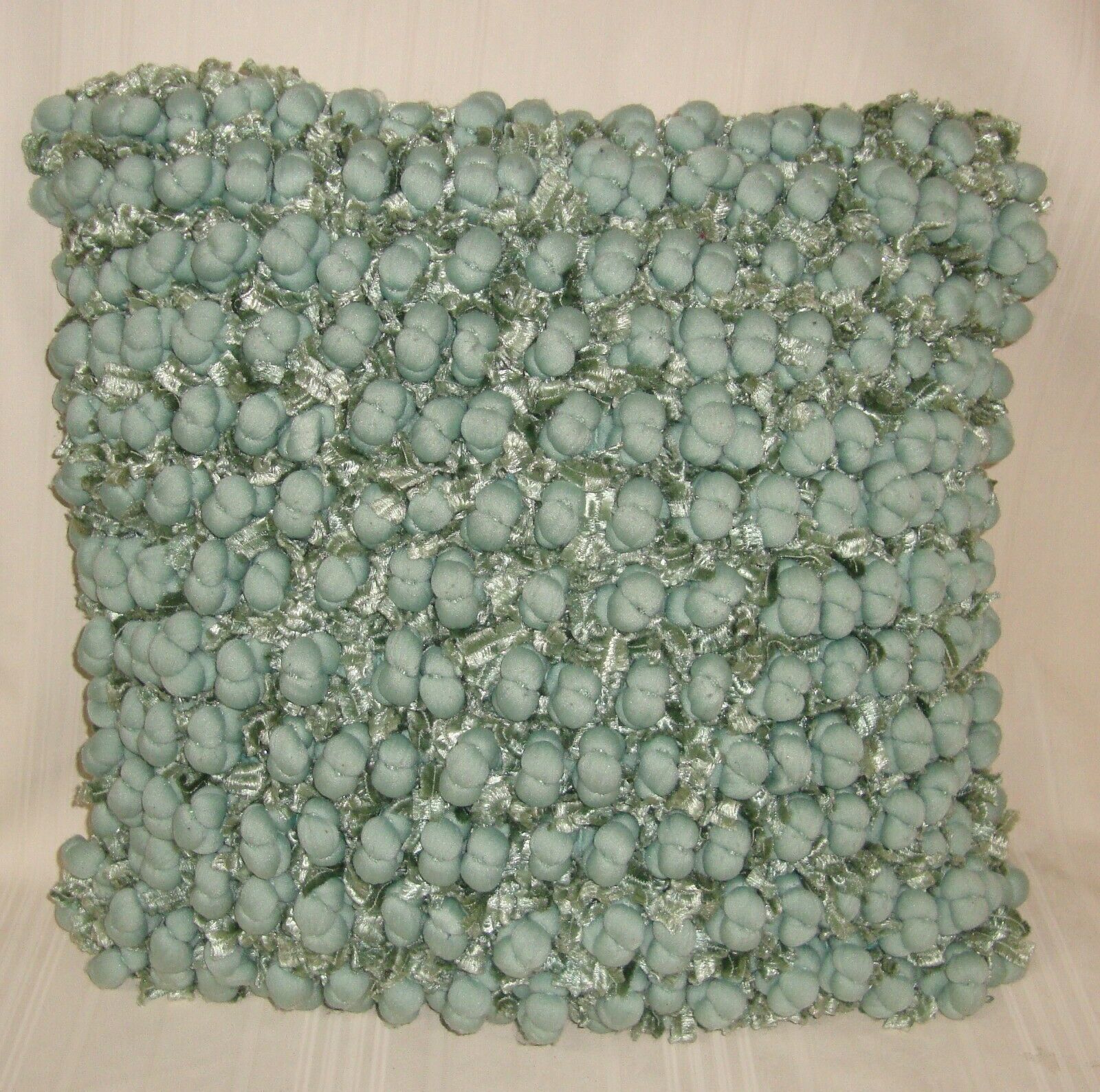  Cynthia Rowley Textured Pebble Ruffle Flounce Square Pillow 18" x 18" - $34.64