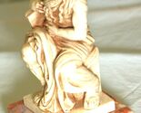 Italian A. Santini Mose Art Sculpture Marble Base Italy - $36.62
