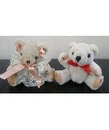 Mr. &amp; Mrs. Teddy Bear 4&quot; Jointed Arms &amp; Legs Vintage - £6.59 GBP