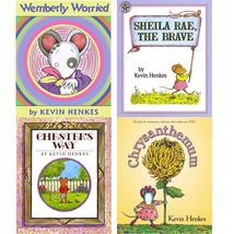 Kevin Henkes Set of 4 Picture Books (Chrysanthemum ~ Wembley Worried ~ C... - $50.15