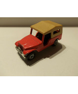 Vintage 1977 Matchbox Lesney Jeep CJ6 No 53 BLACK INTERIOR Unbroken Top ... - $89.05