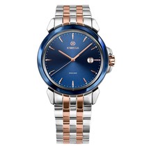 LEWY3, Swiss Quartz Watch, 22mm Band - Blue &amp; Rose Dial - $531.99