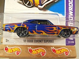 2013 Hot Wheels #212 Showroom-Heat Fleet ‘69 Dodge Coronet Superbee Blue Variant - £6.72 GBP