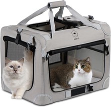 PEGIC Extra Large Cat Carrier for 2 Cats, Portable Soft Sided Large Pet Carri... - £33.42 GBP