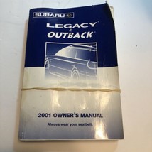 Subaru Legacy &amp; Outback Car Owners Manual Handbook 2001 - $16.79